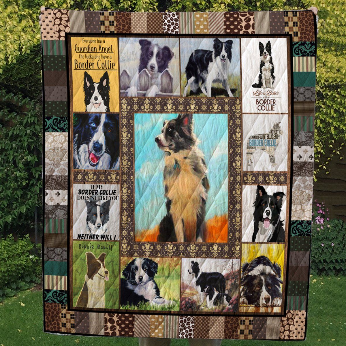Hp Border Collie Alert Quilt Blanket Dhc09122285Dd
