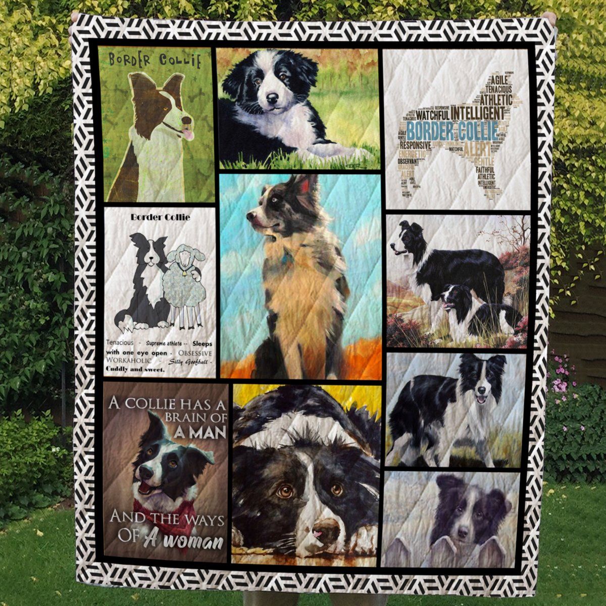 Hp Border Collie Tenacious Quilt Blanket Dhc09122283Dd