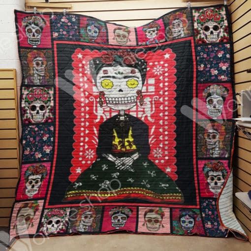 Hp0611 Sugar Skull Dramatic Quilt Chrismas Gift Dhc16122699Dd