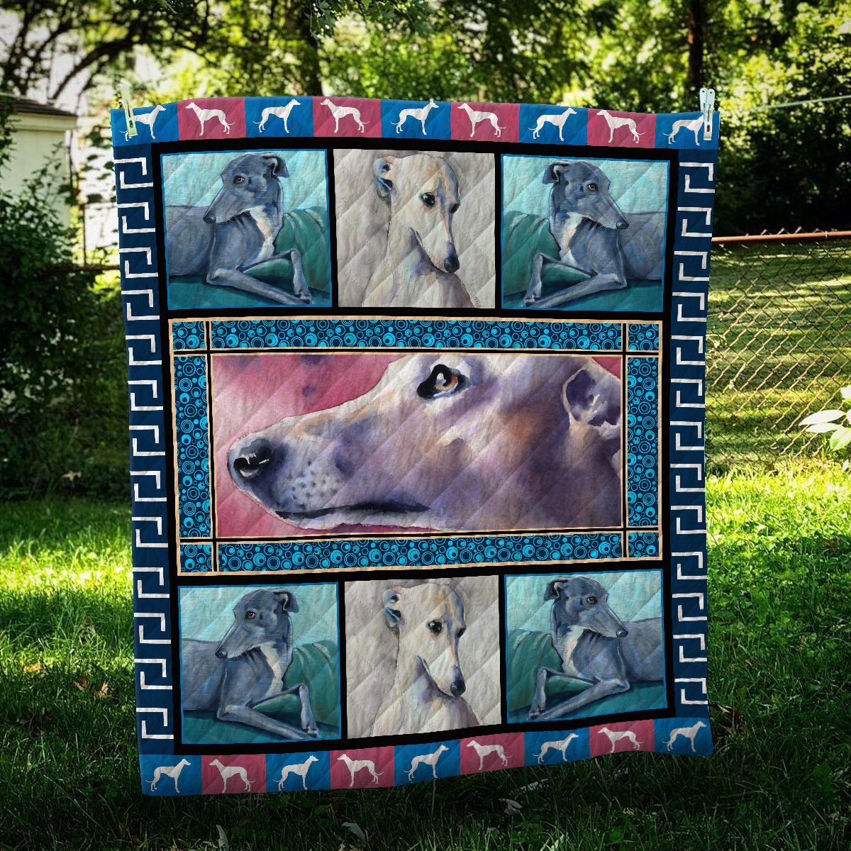 Hq Greyhound Quilt Blanket Dhc09122274Dd