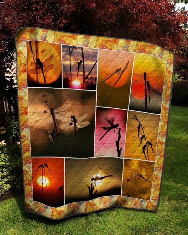 Hth0208 Dragonfly Blowing In The Wind Quilt Christmas Gift Dhc16122856Dd