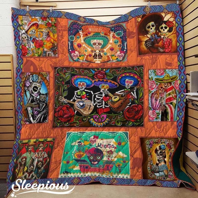 Hth0807 Sugar Skull Picture To Bum Quilt Chrismas Gift Dhc16122729Dd