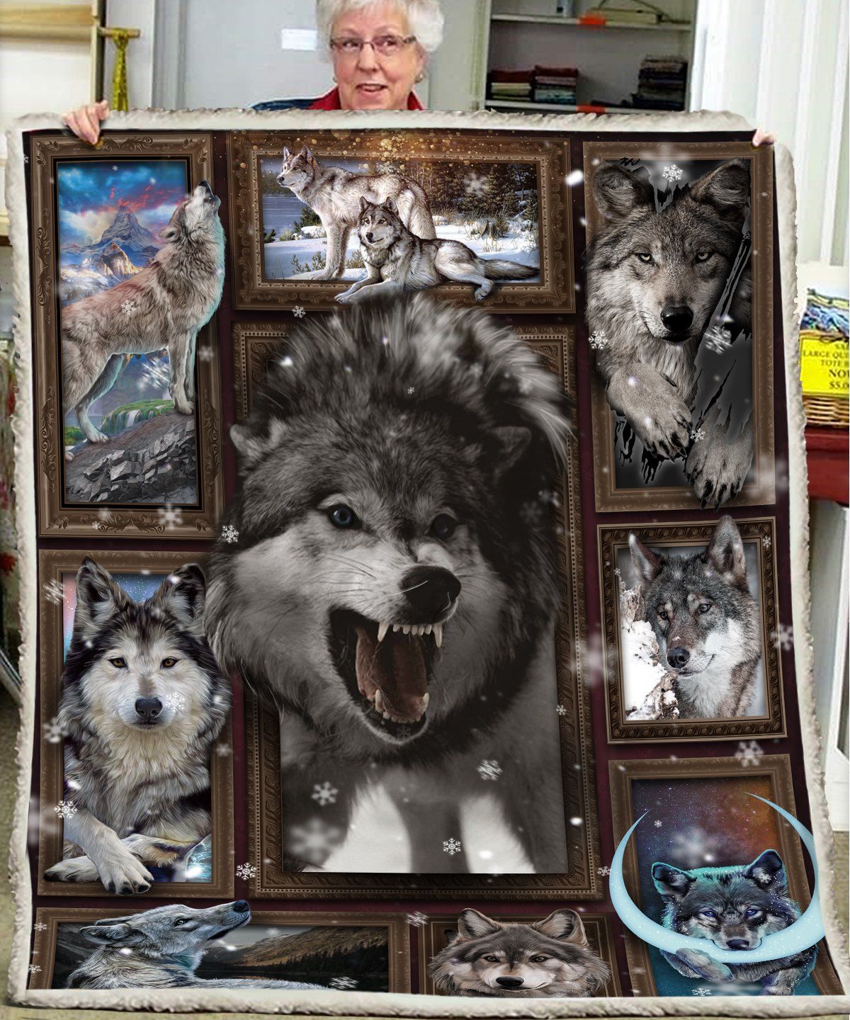 Huge Wolf Quilt Blanket DHC150120688TD