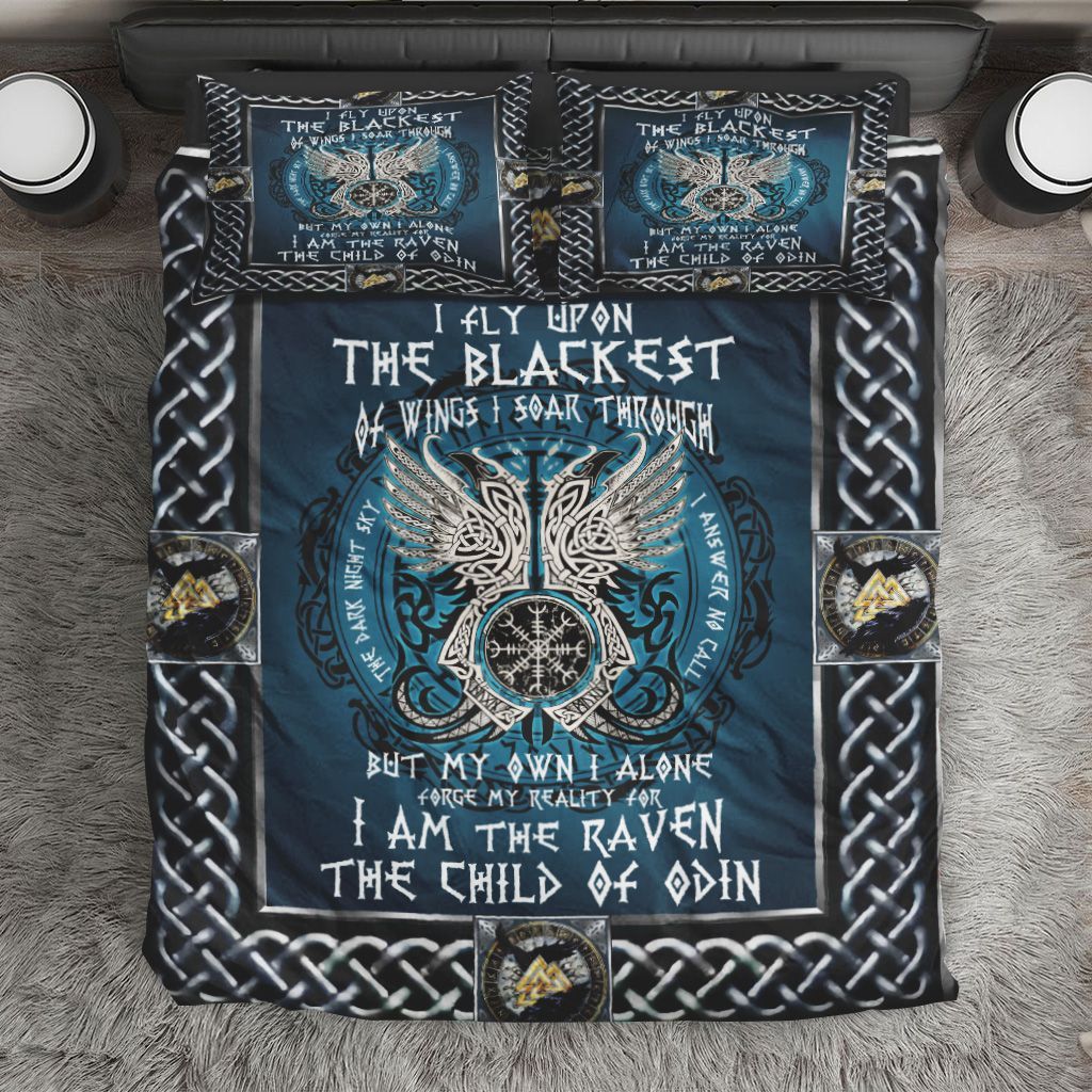 Huginn And Muninn Odins Ravens Bedding Set
