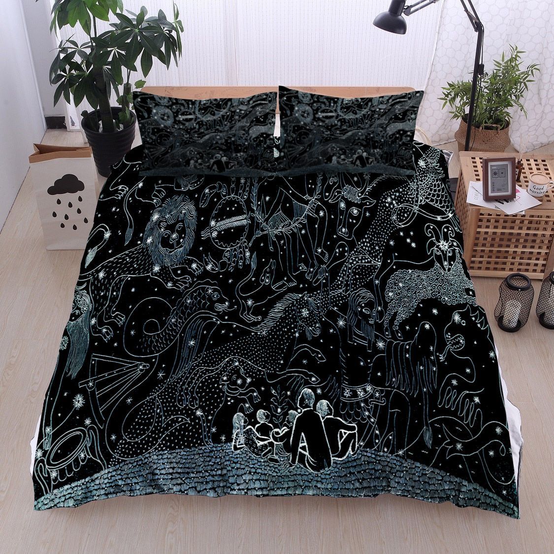 Human And The Animals Bedding Set