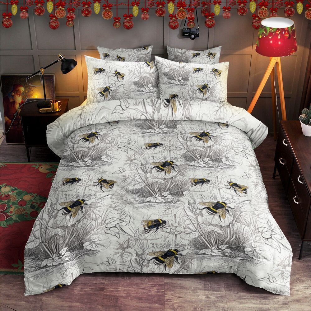 Humble Bee Honey Bee Floral Bedding Set