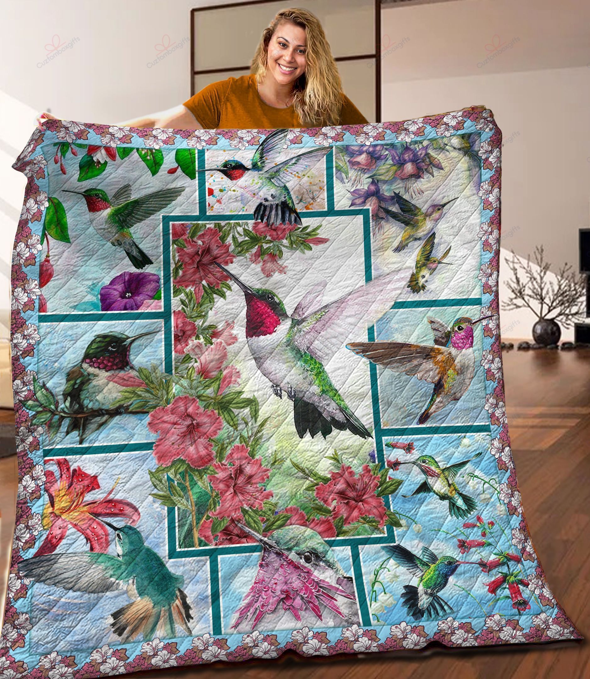 Humming Bird AM2109055CL Quilt Blanket