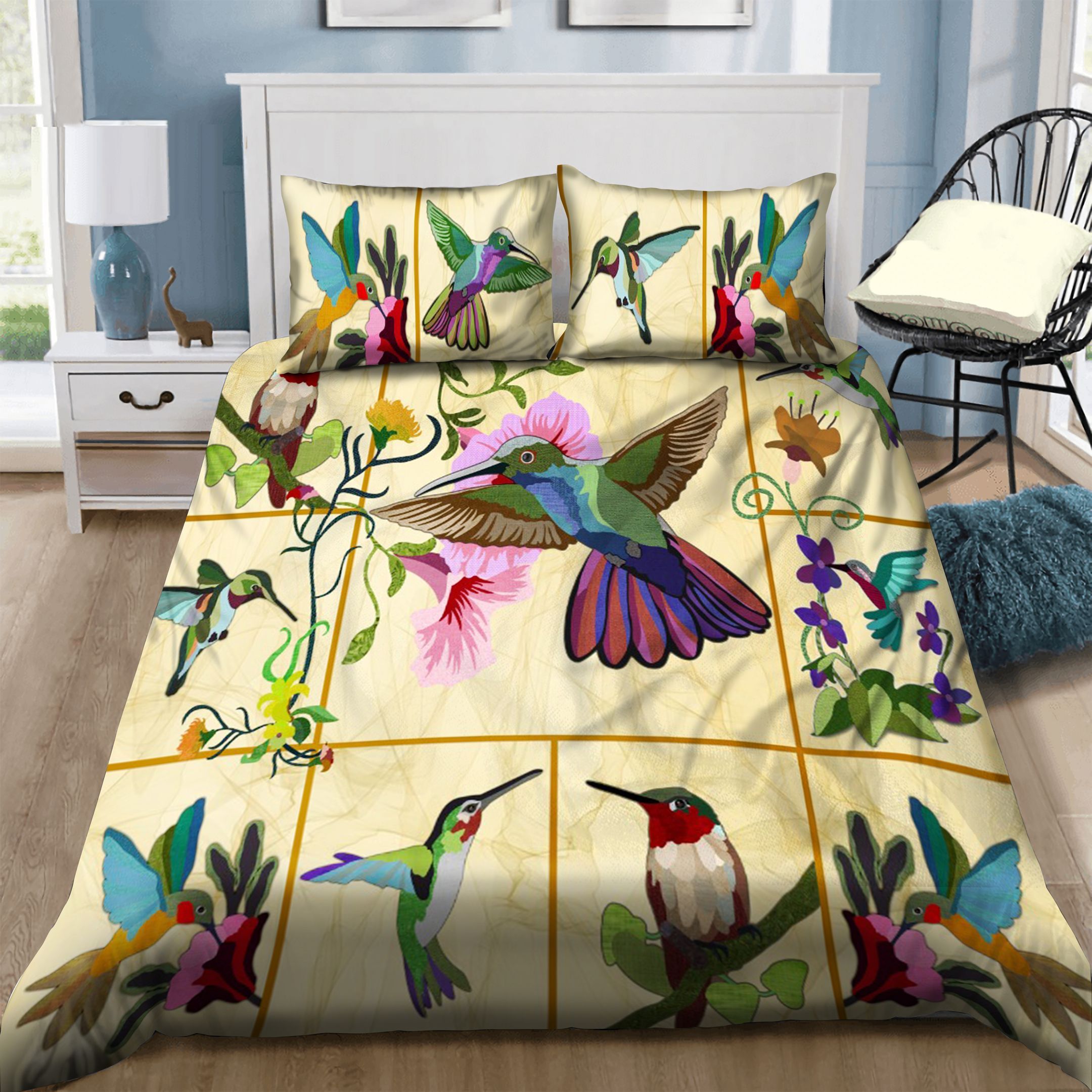 Humming Bird Bedding Set