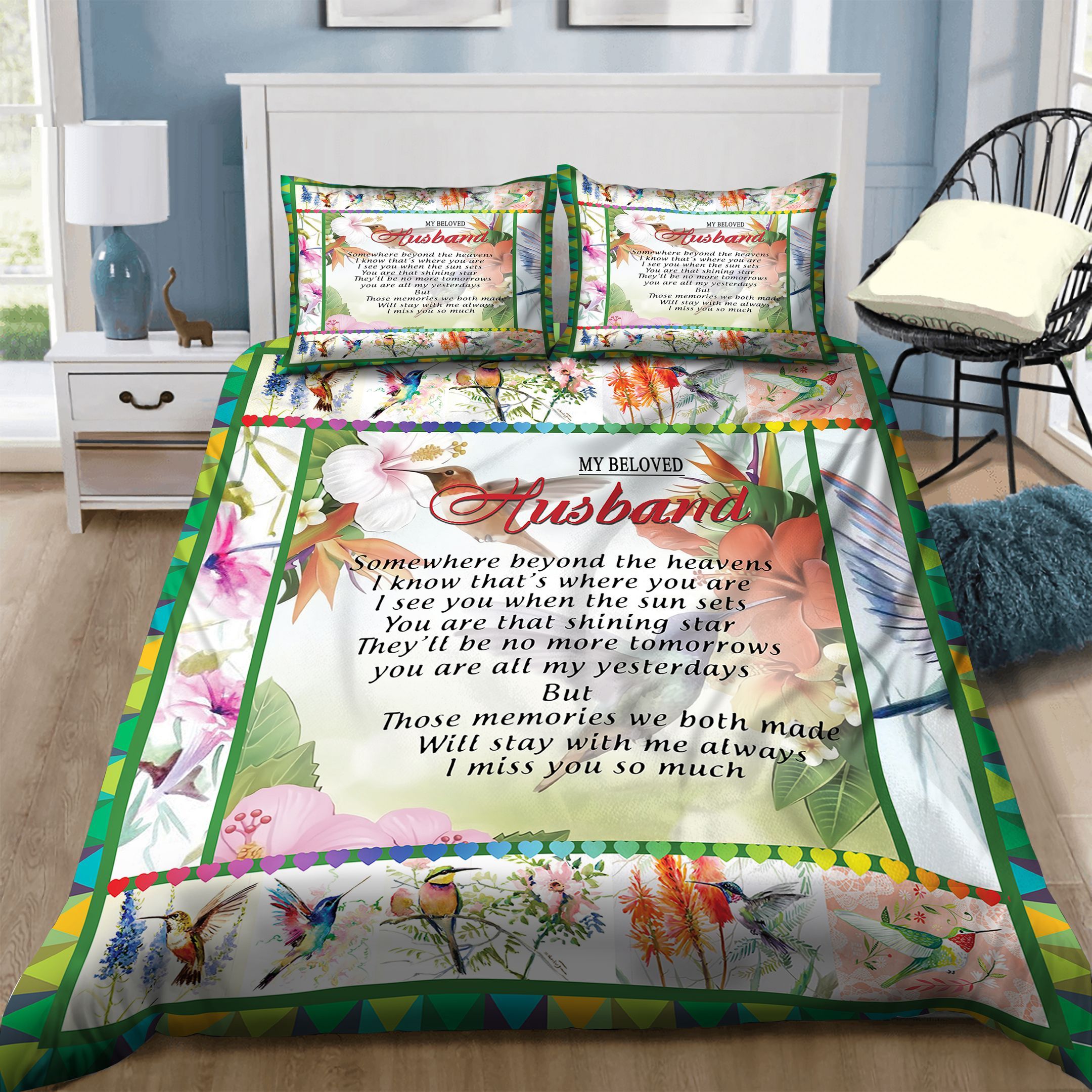 Humming Bird Bedding Set