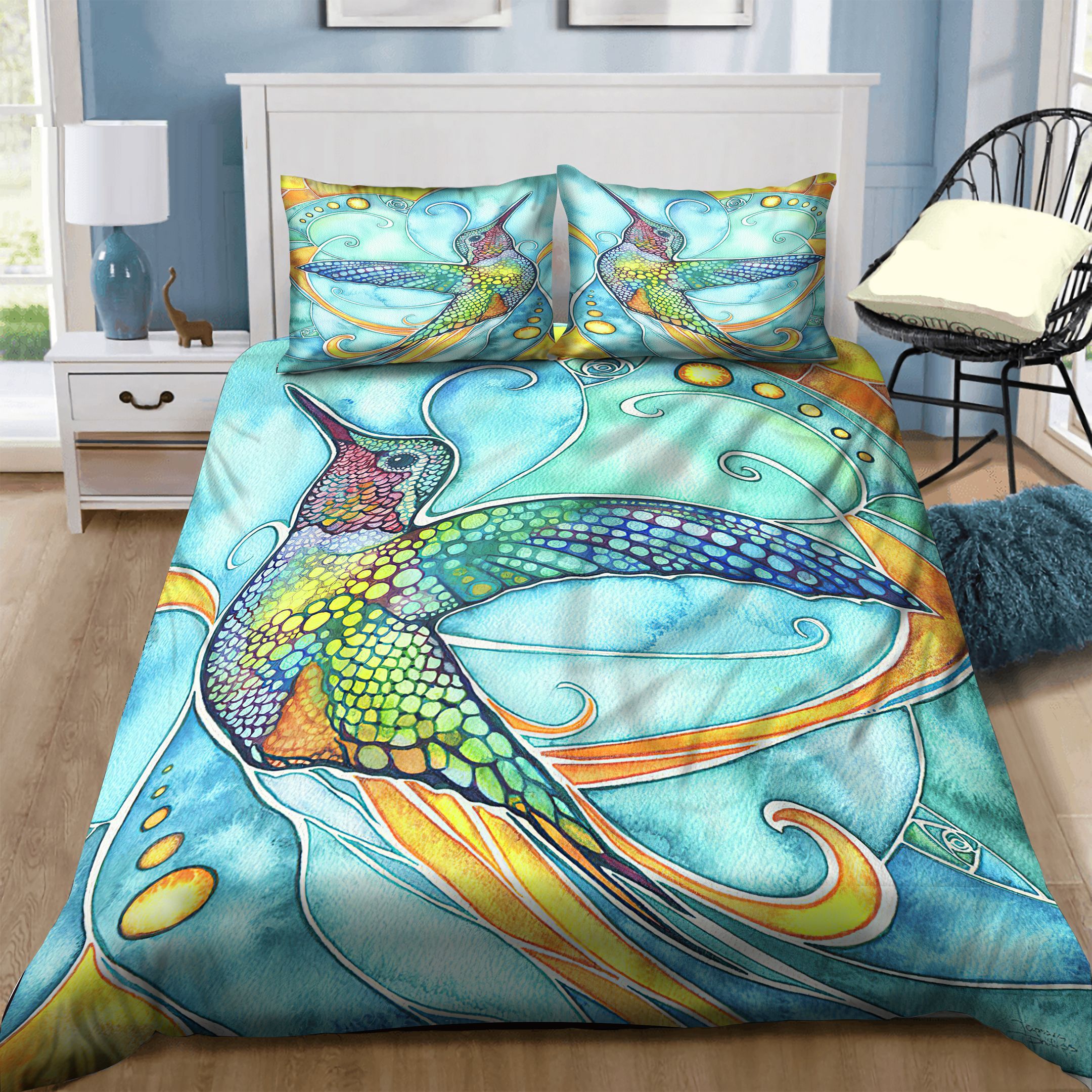 Humming Bird Bedding Set