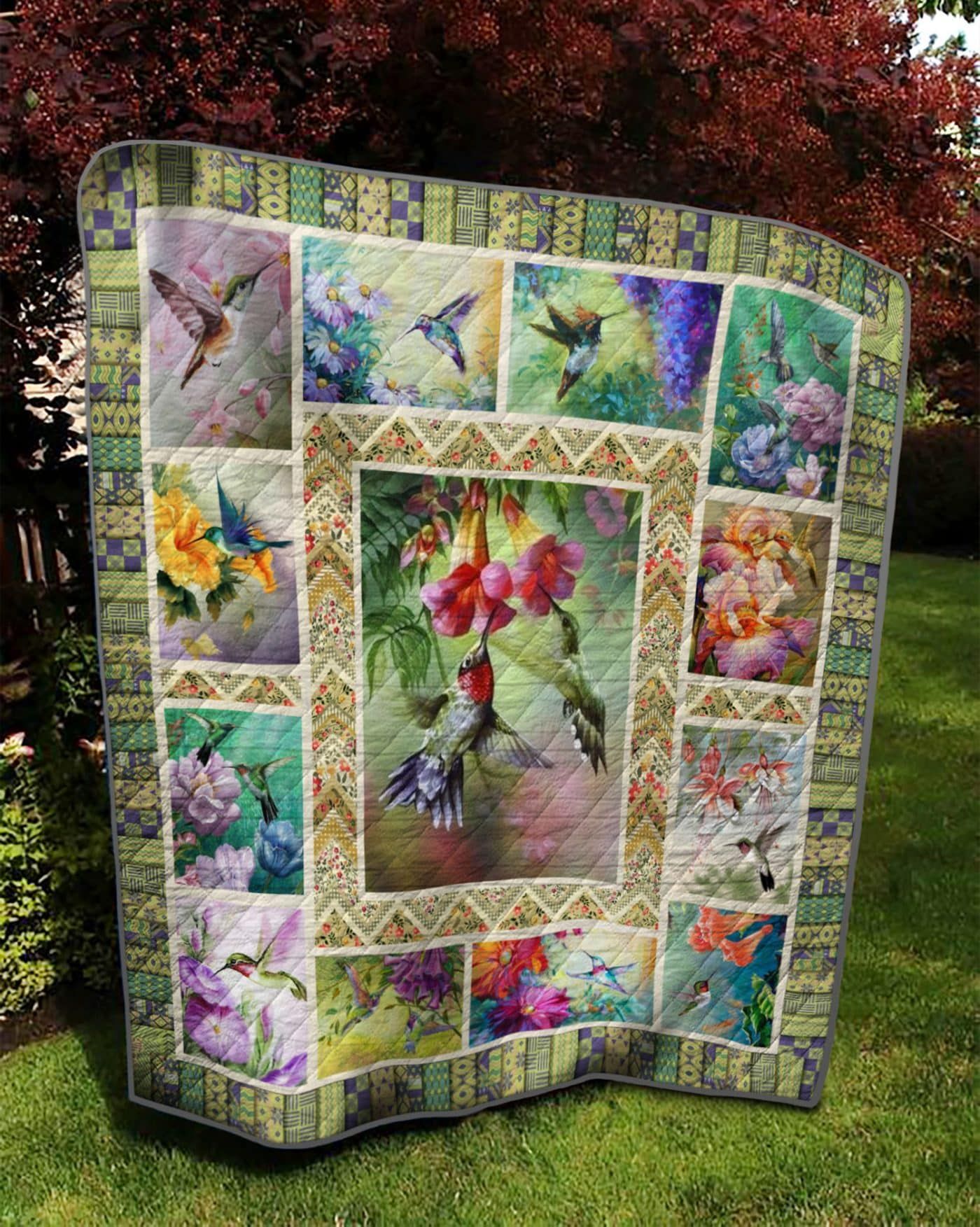 Humming Bird Blink Blink Quilt Blanket Dhc03011640Dd