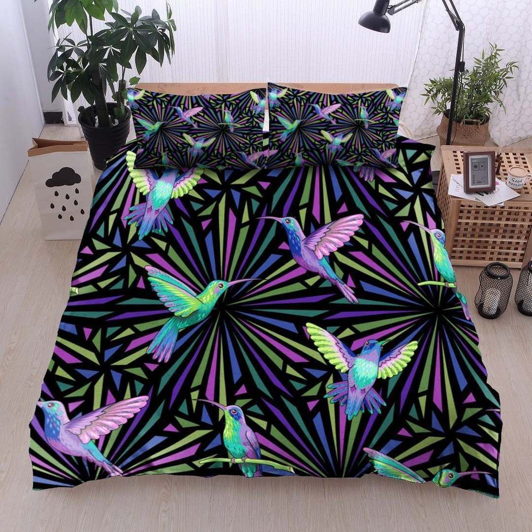 Humming Bird Cotton Bed Sheets Spread Comforter Duvet Cover Cotton Bed Sheets Spread Comforter Bedding Set