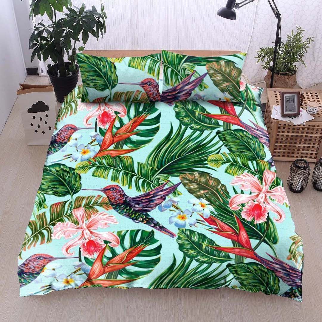 Humming Bird Cotton Bed Sheets Spread Comforter Duvet Cover Cotton Bed Sheets Spread Comforter Bedding Set