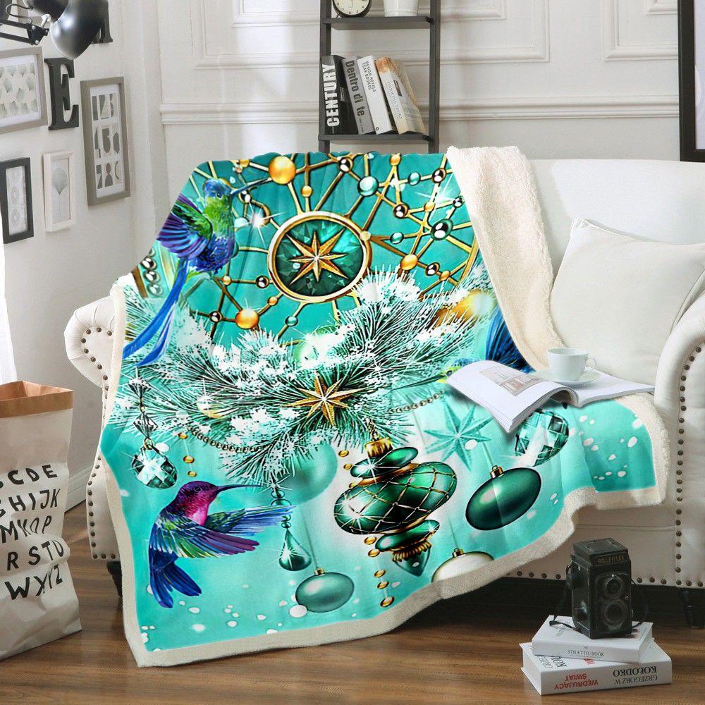 Humming Bird Dreamcatcher Fleece Blanket