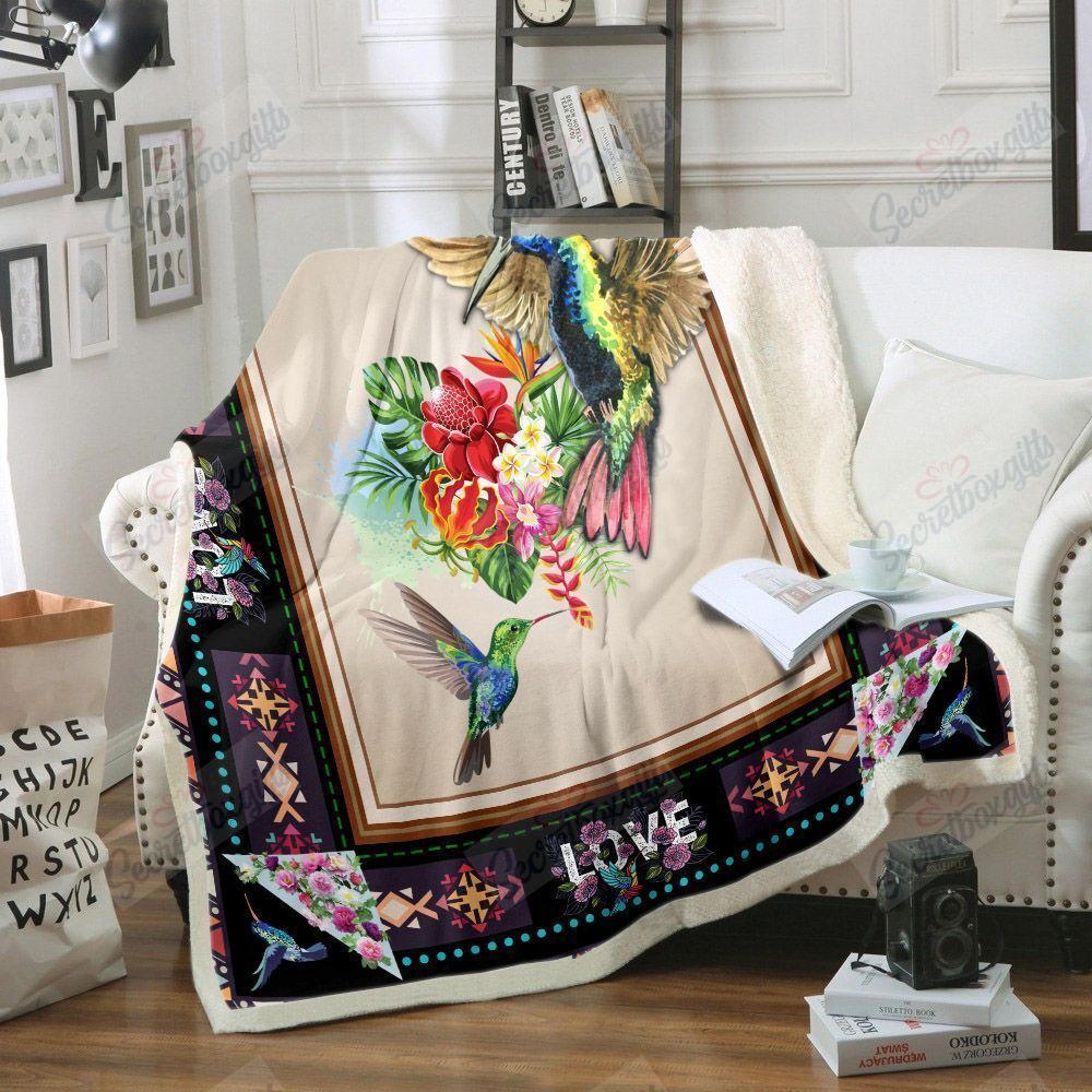 Humming Bird Fleece Blanket