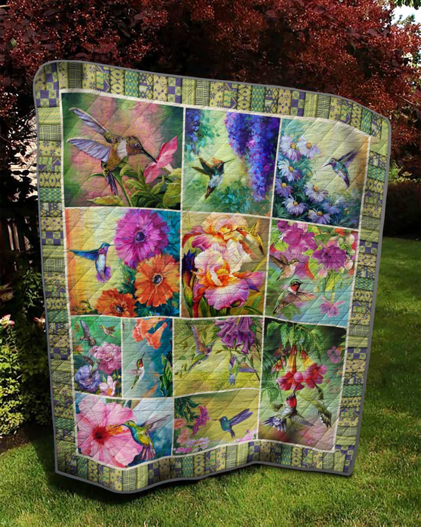 Humming Bird Happily Ever After Quilt Blanket DHC020120892TD