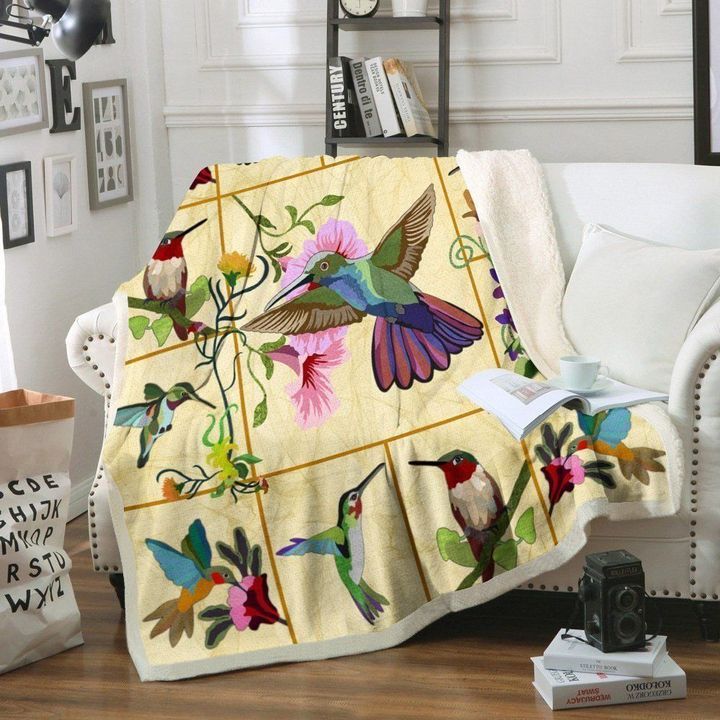 Humming Bird Fleece Blanket
