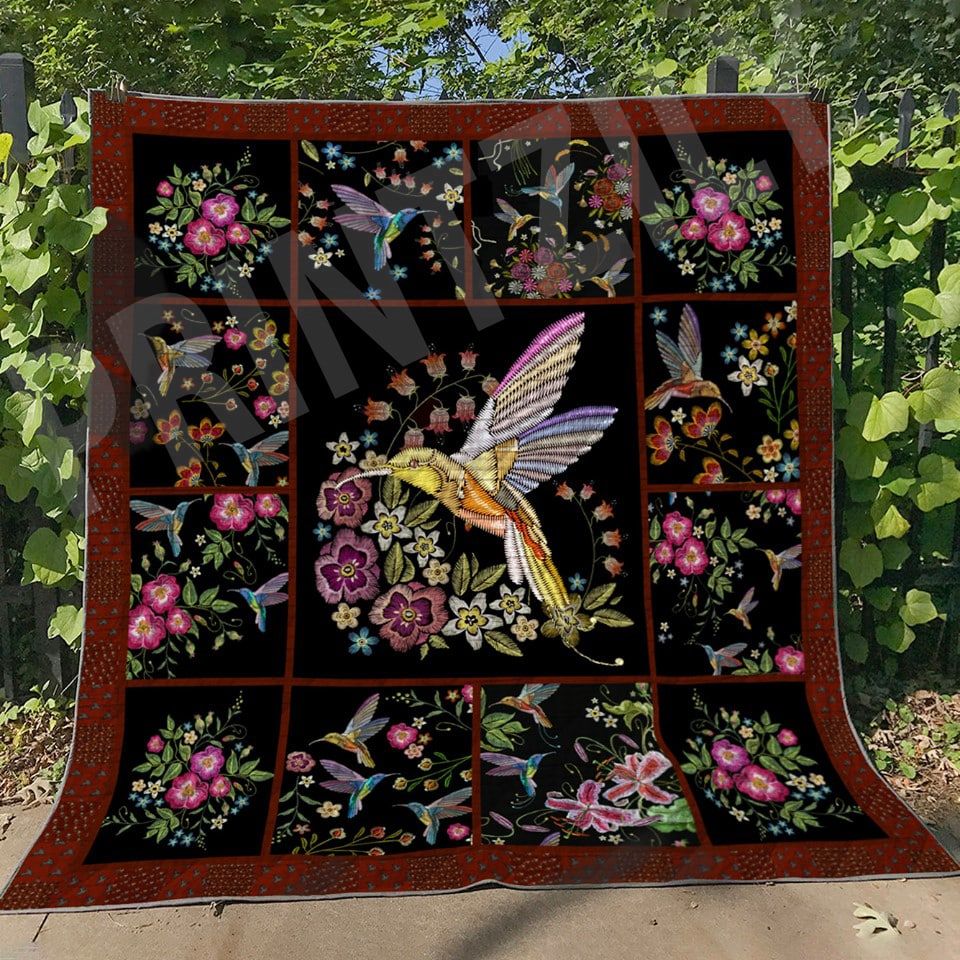 Humming Bird Tell Me Bl Quilt Blanket DHC0201201059TD