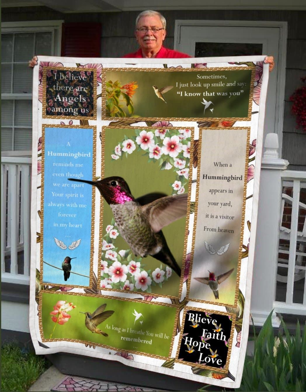 Humming Bird The Meaning Of Tears Quilt Blanket DHC020120862TD