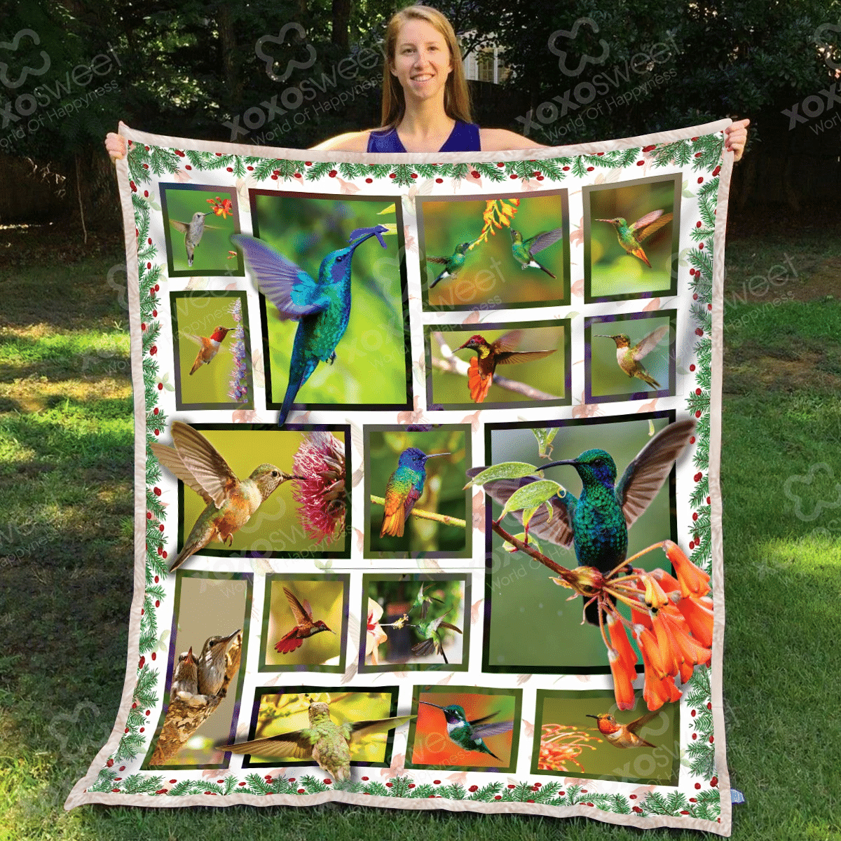 Humming Bird There For You Quilt Blanket DHC020120614TD
