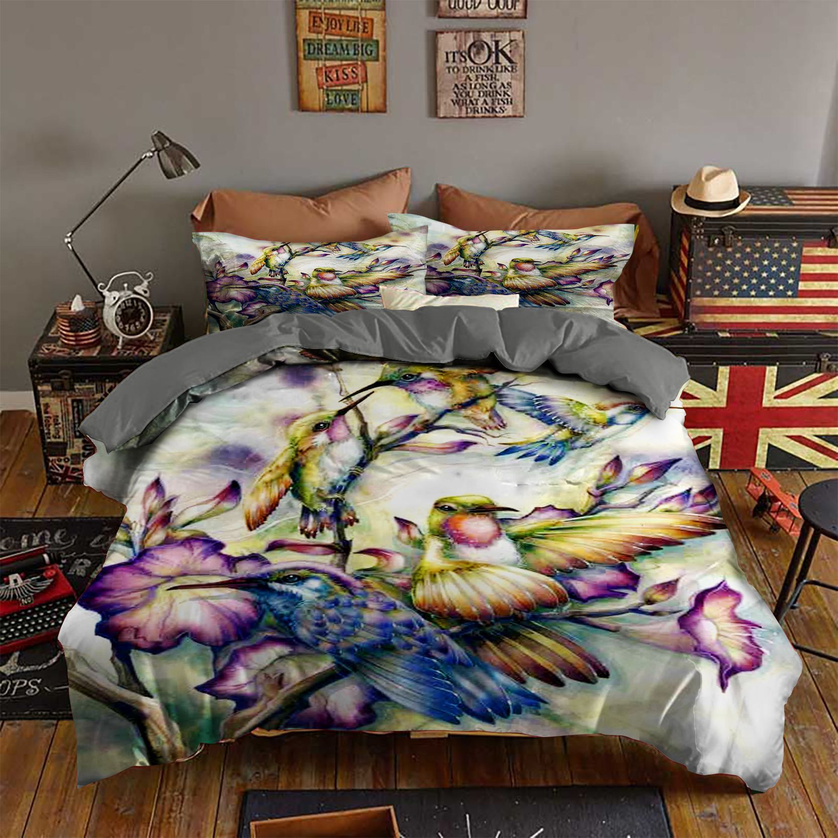 Hummingbird Bedding Set