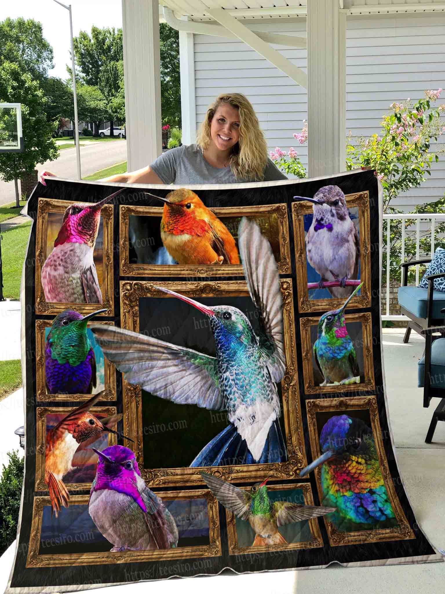 Hummingbird Birds As Friends Quilt Blanket Dhc03011595Dd