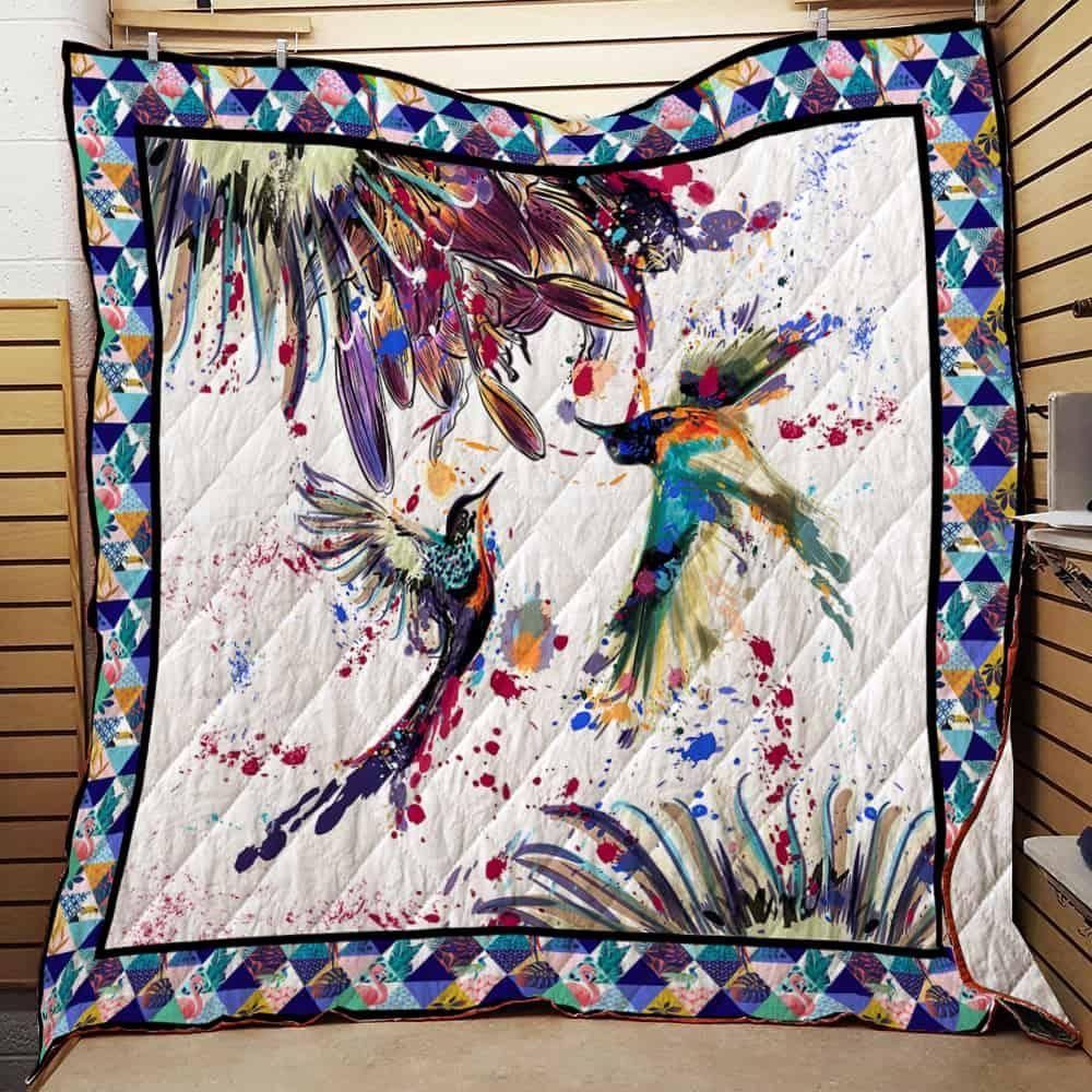 Hummingbird CLA0810299Q Quilt Blanket