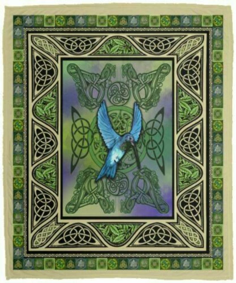 Hummingbird Sherpa Fleece Blanket