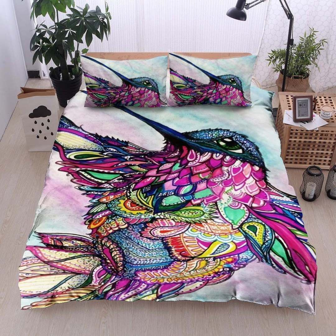 Hummingbird Twin Queen King Cotton Bed Sheets Spread Comforter Bedding Set
