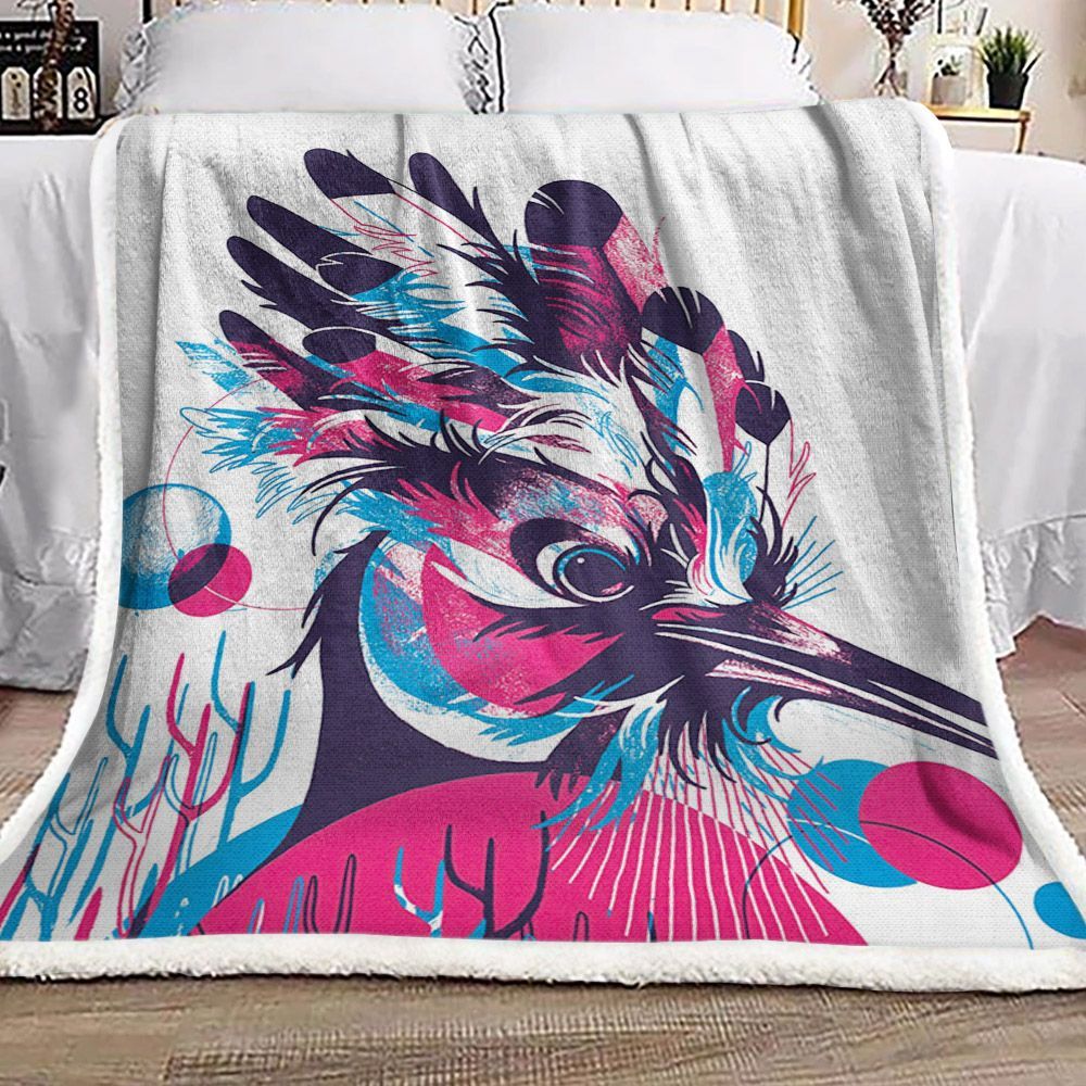 Hummingbird Sherpa Fleece Blanket
