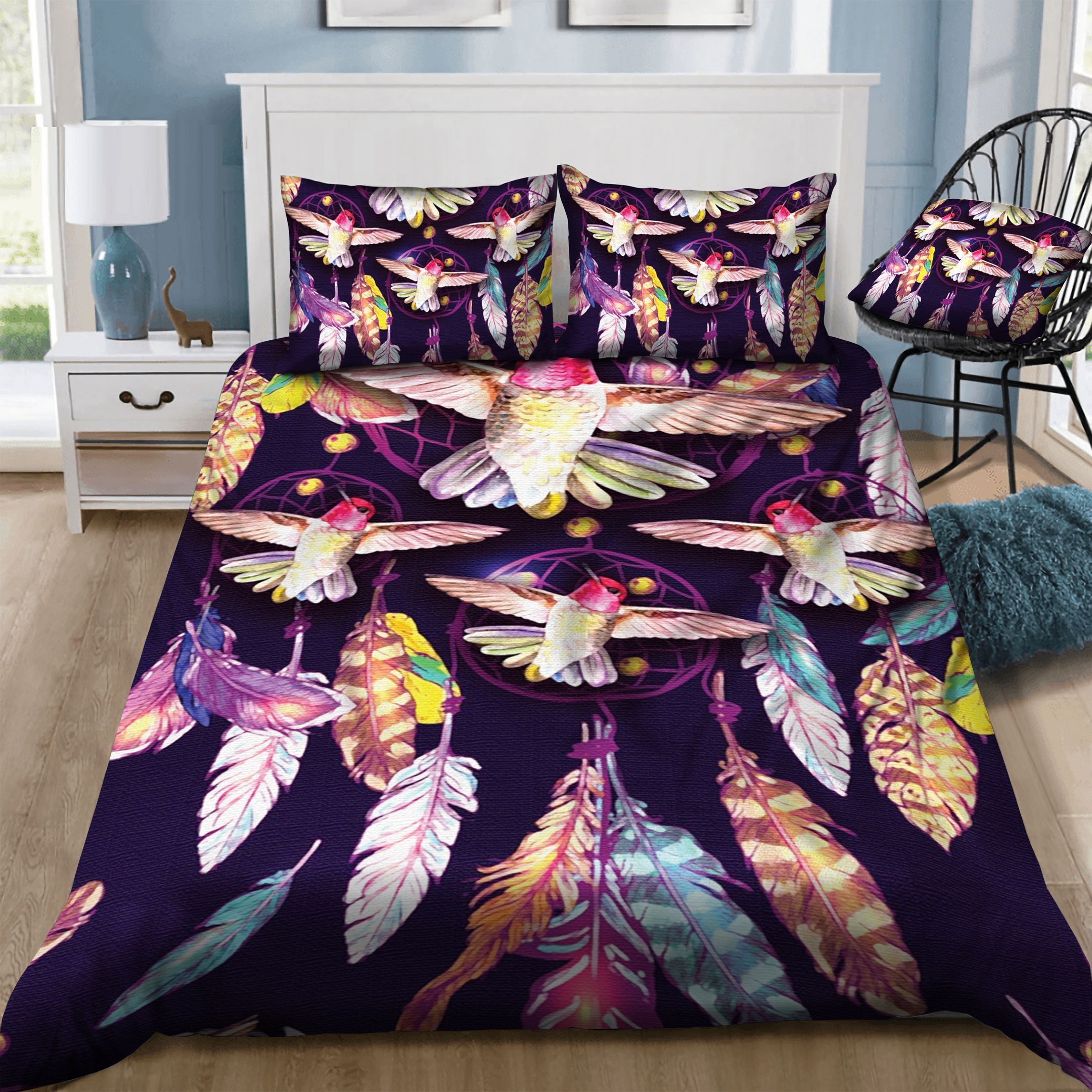 Hummingbird Dream Catcher  Bedding Set