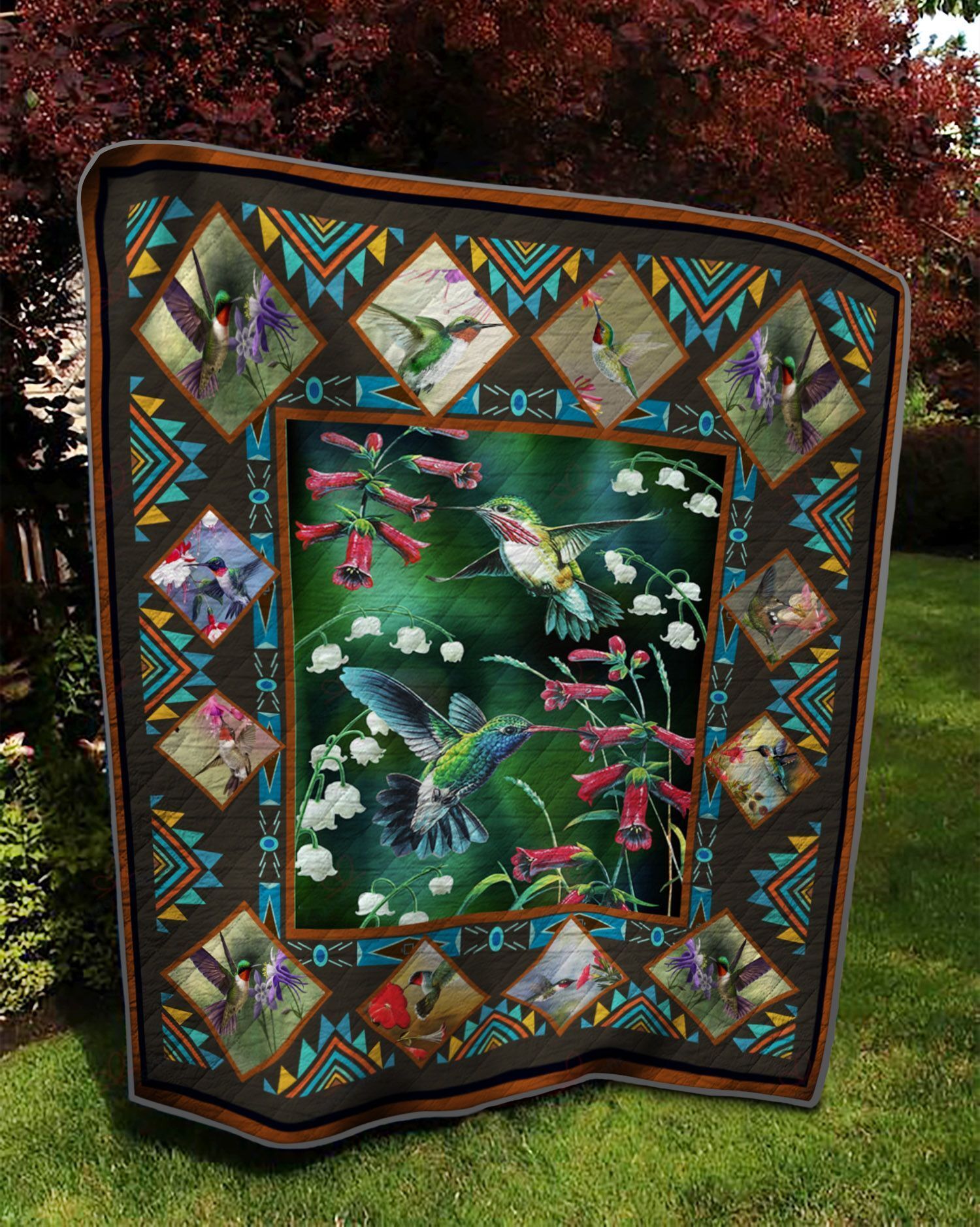 Hummingbird DT2109068CL Quilt Blanket