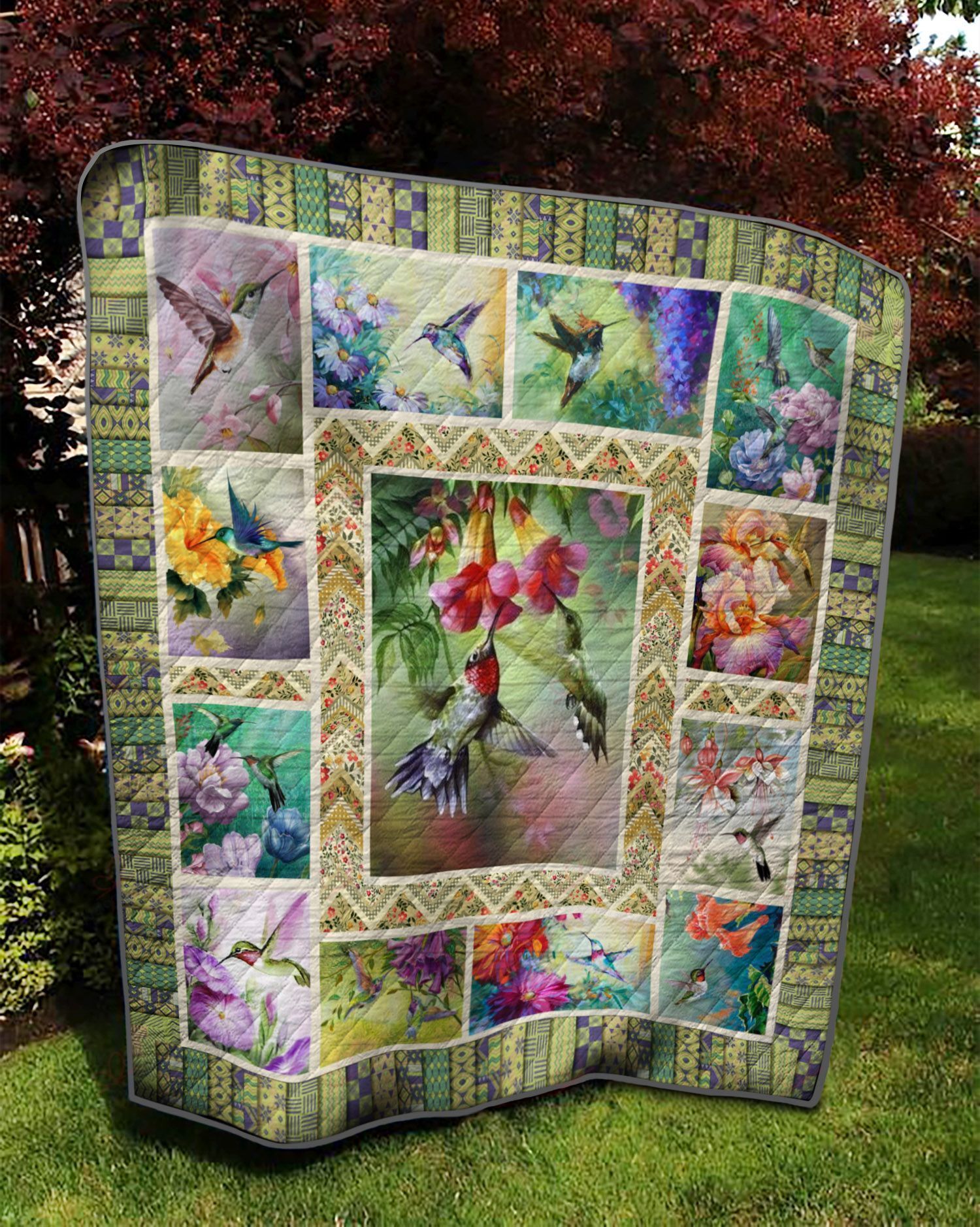 Hummingbird DT2109458CL Quilt Blanket