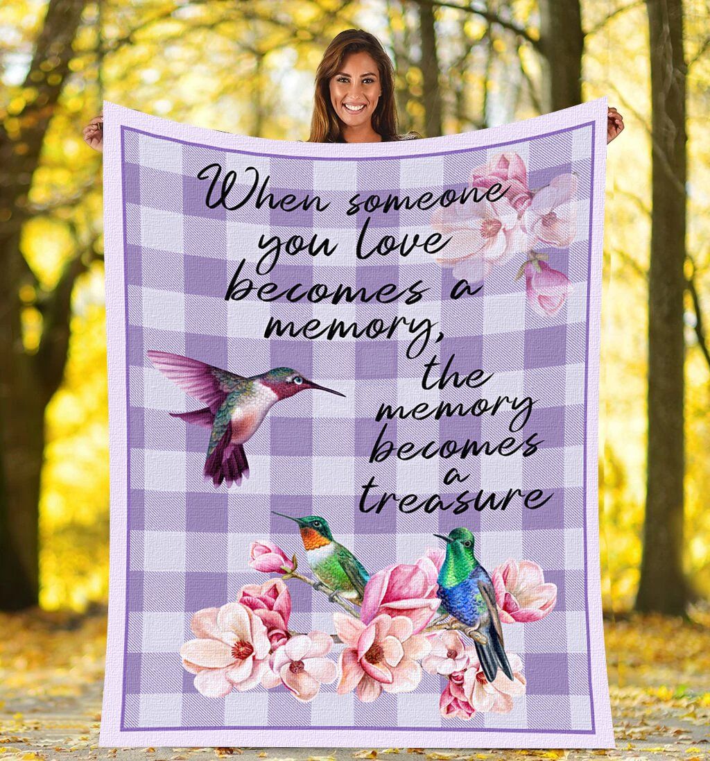 Hummingbird Fleece Blanket