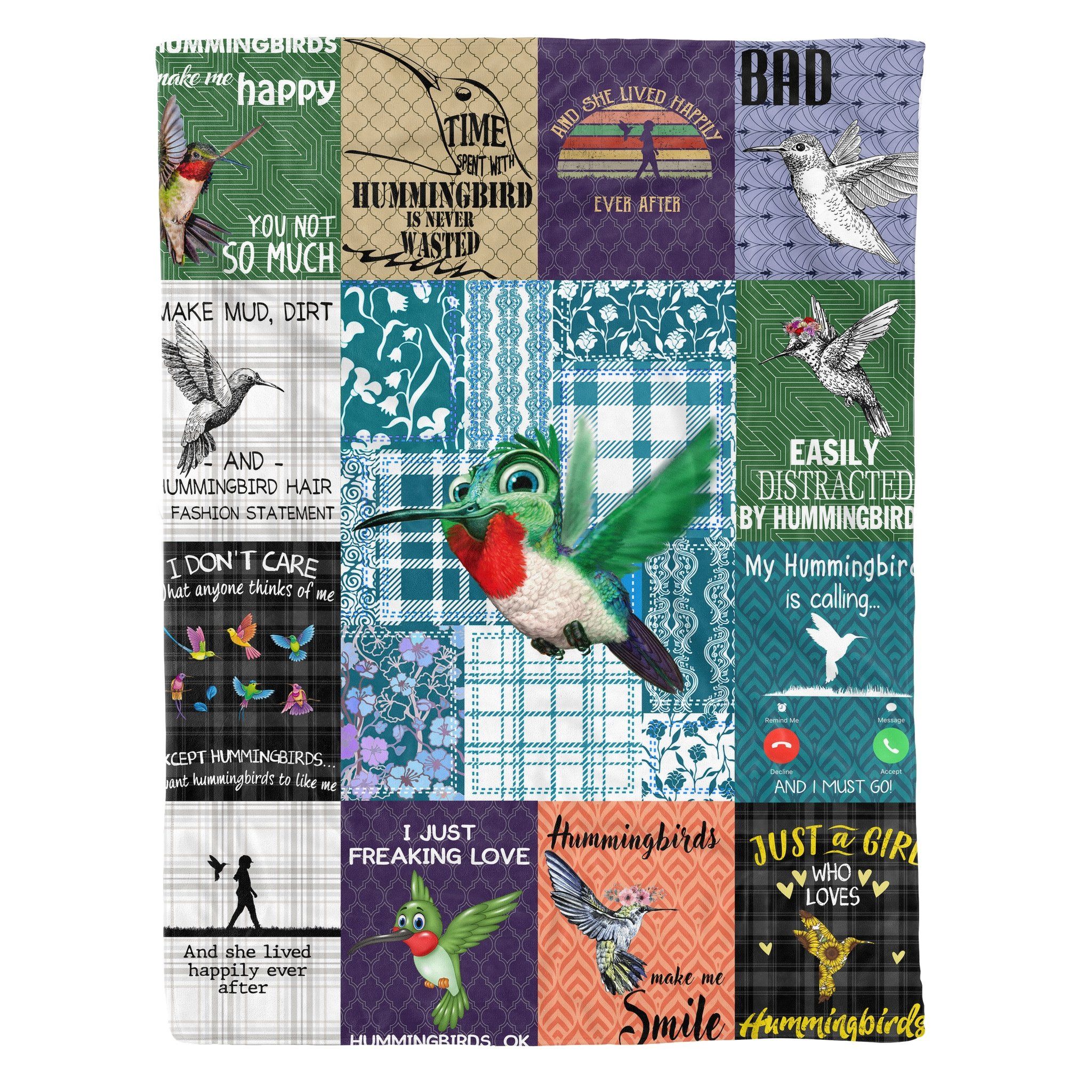 Hummingbird Fleece Blanket