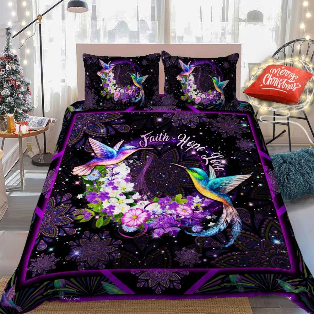Hummingbird Faith Bedding Set