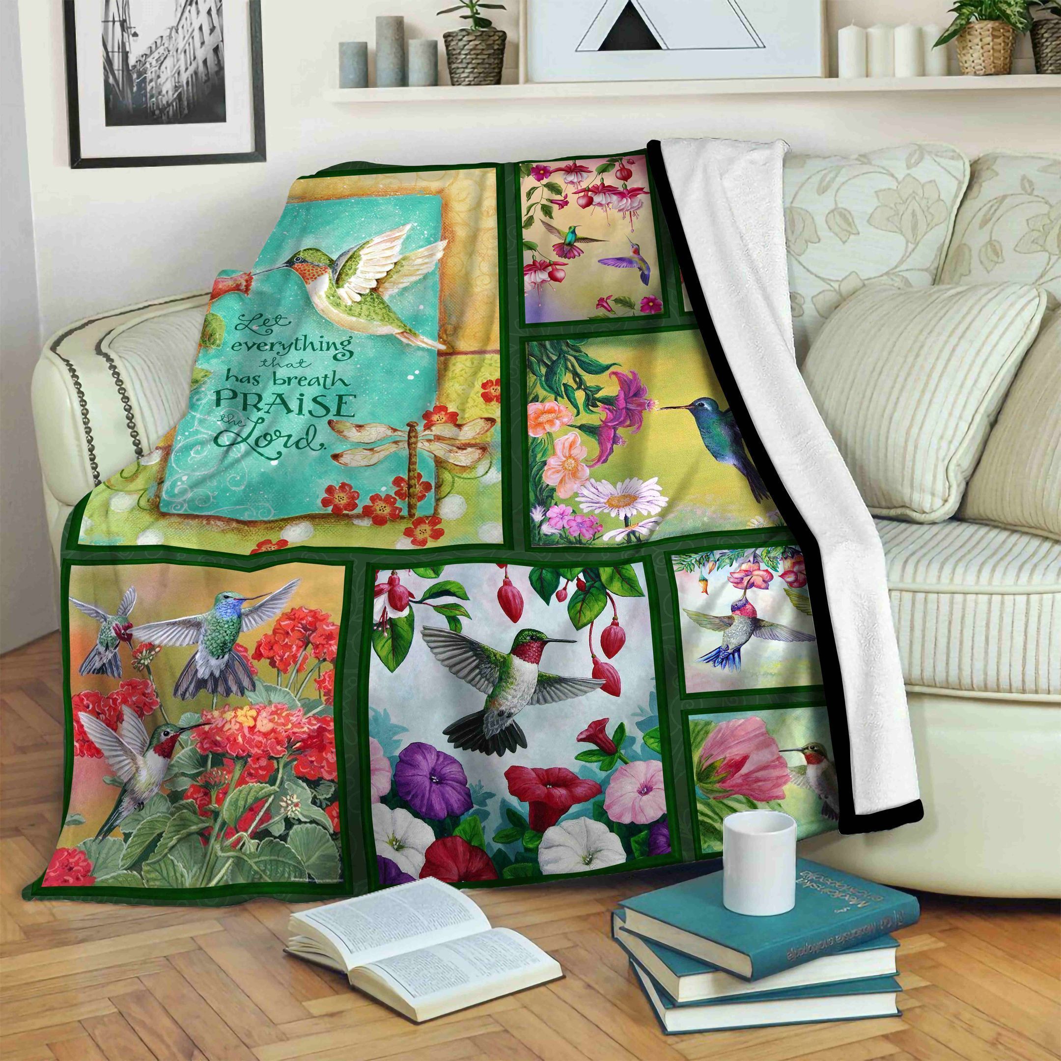 Hummingbird Fleece Blanket