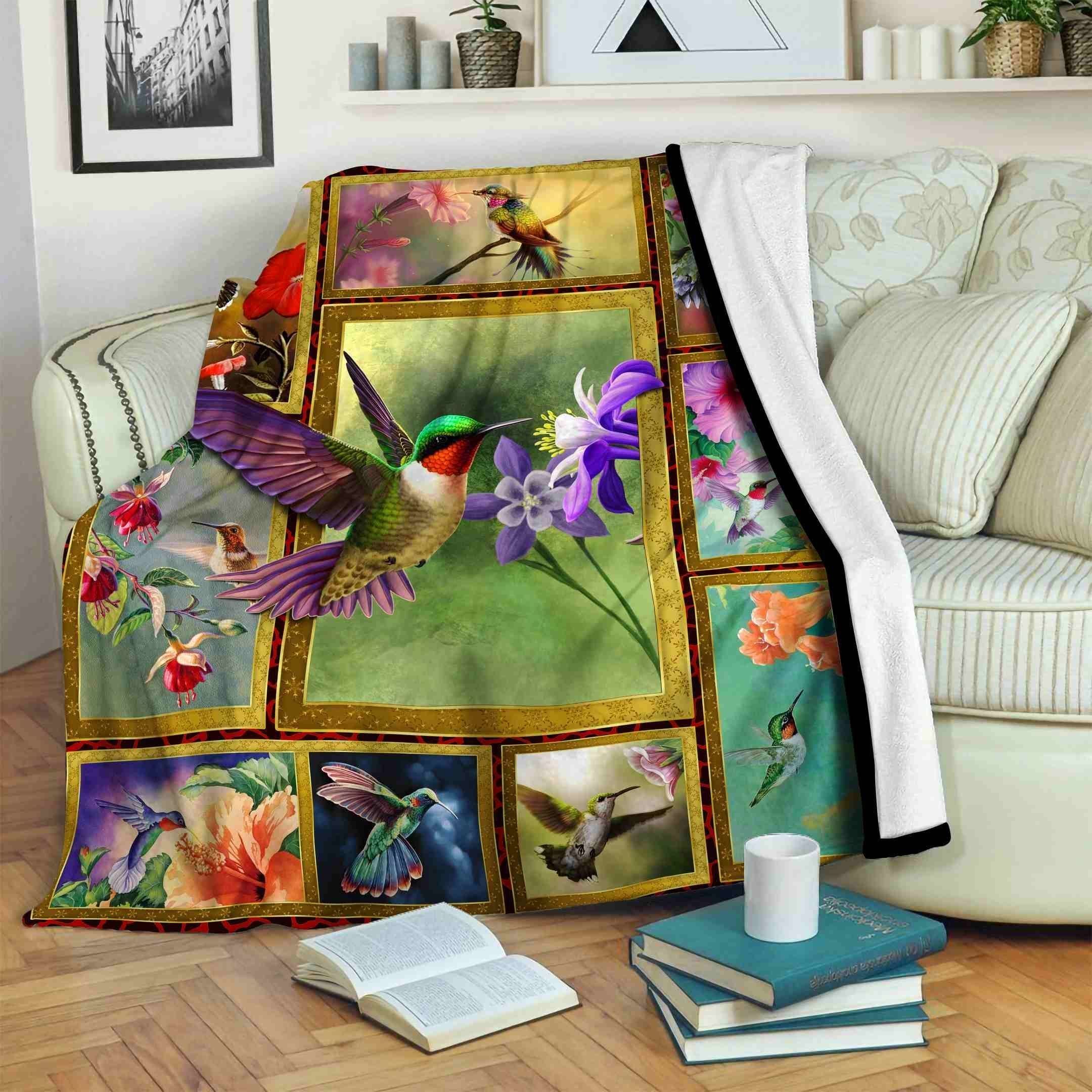 Hummingbird Fleece Blanket