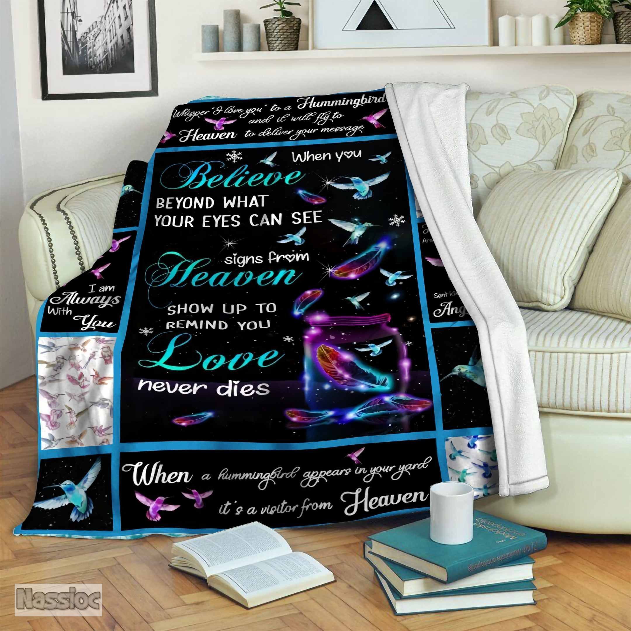 Hummingbird Fleece Blanket