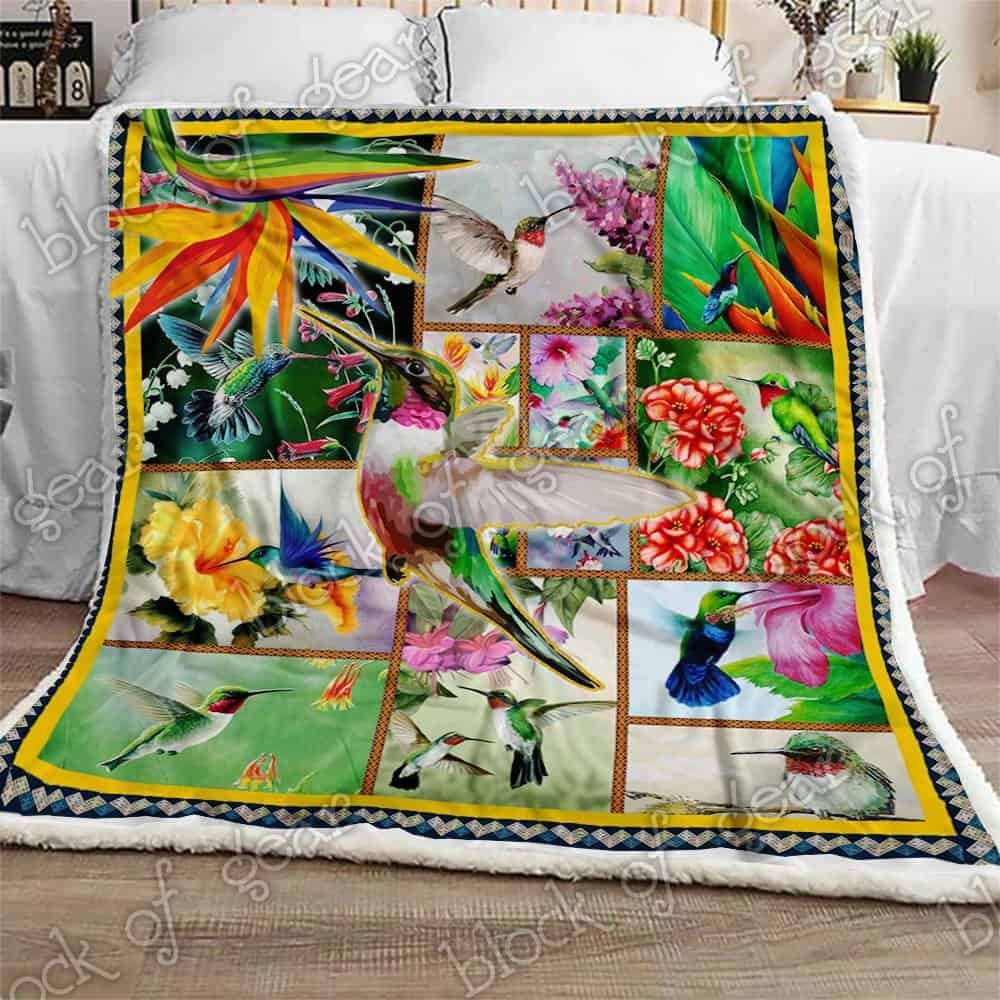 Hummingbird Fleece Blanket