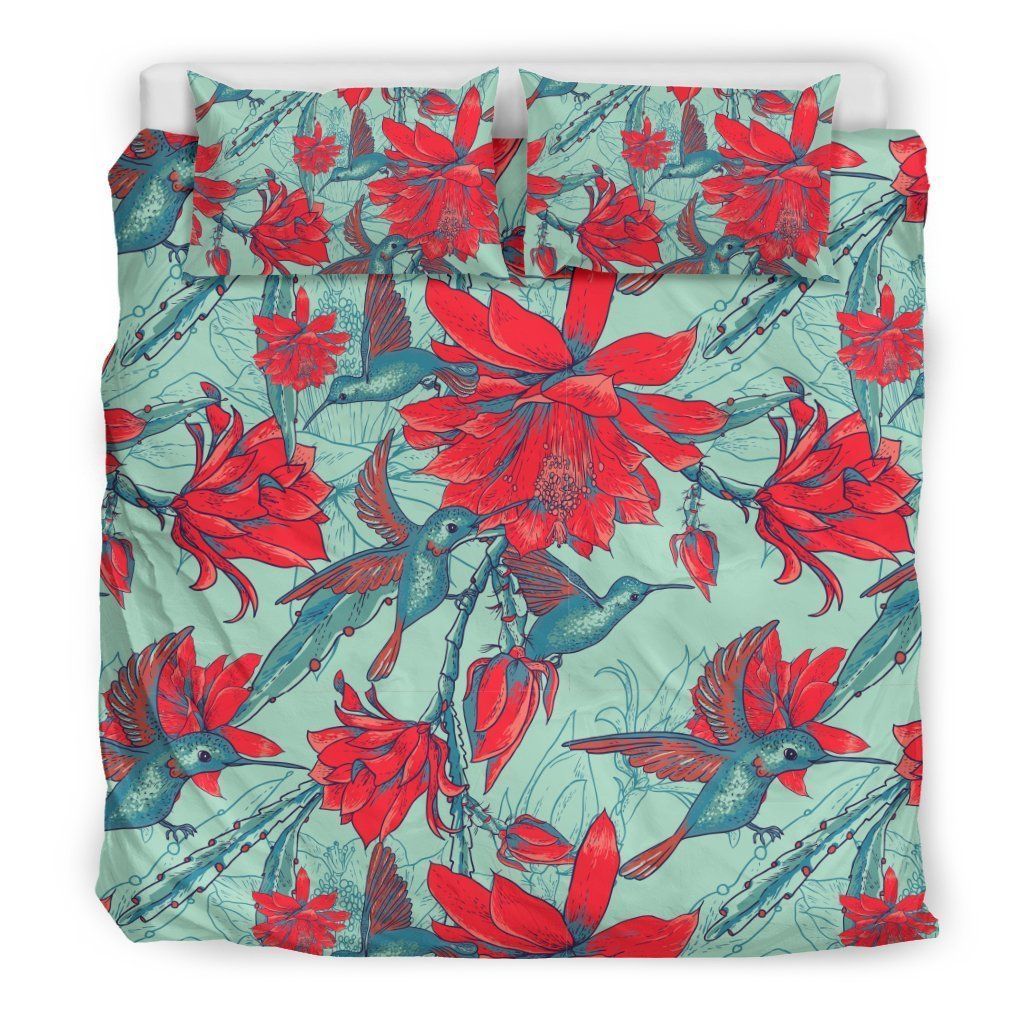 Hummingbird Floral Bedding Set