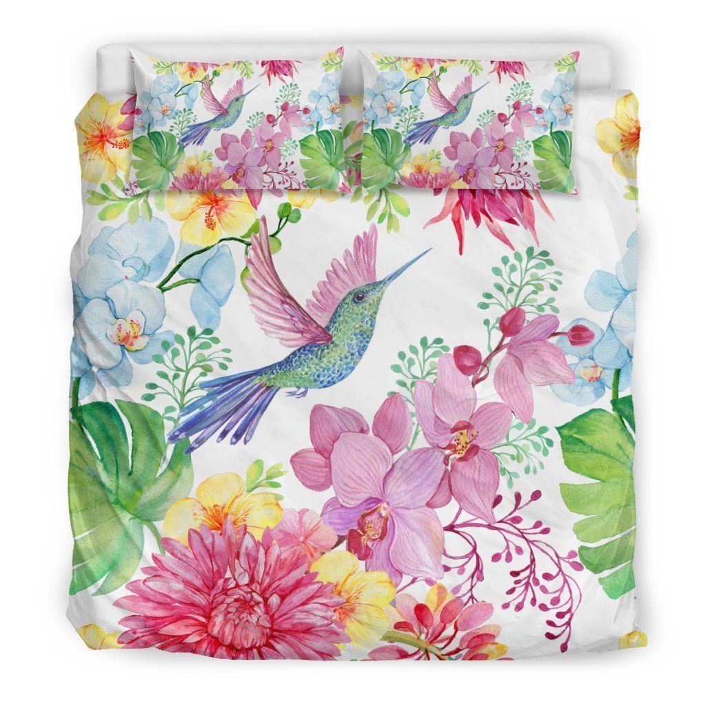 Hummingbird Flower Bedding Set