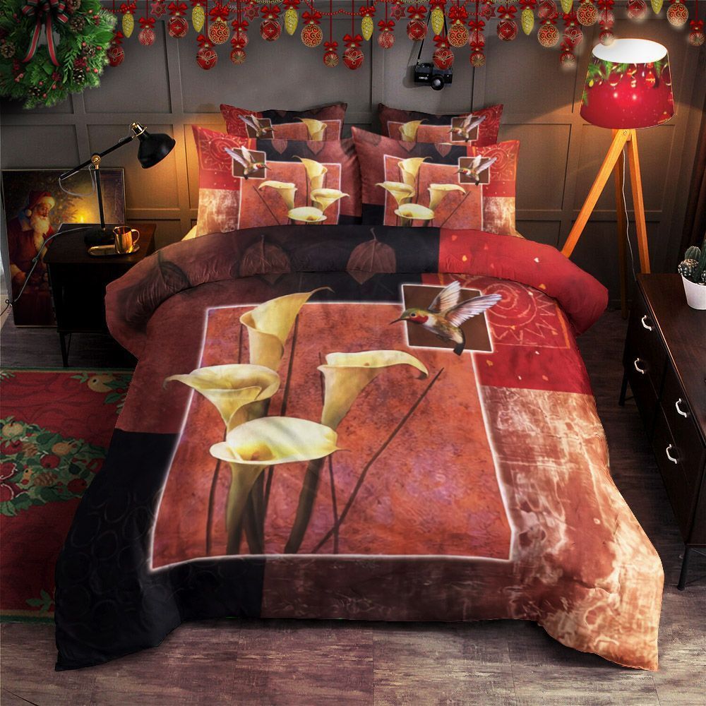 Hummingbird Flower Bedding Set