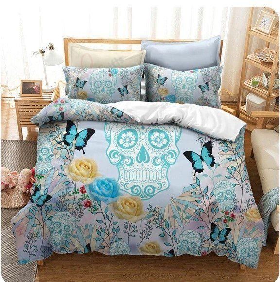 Hummingbird Flower Printed Bedding Set