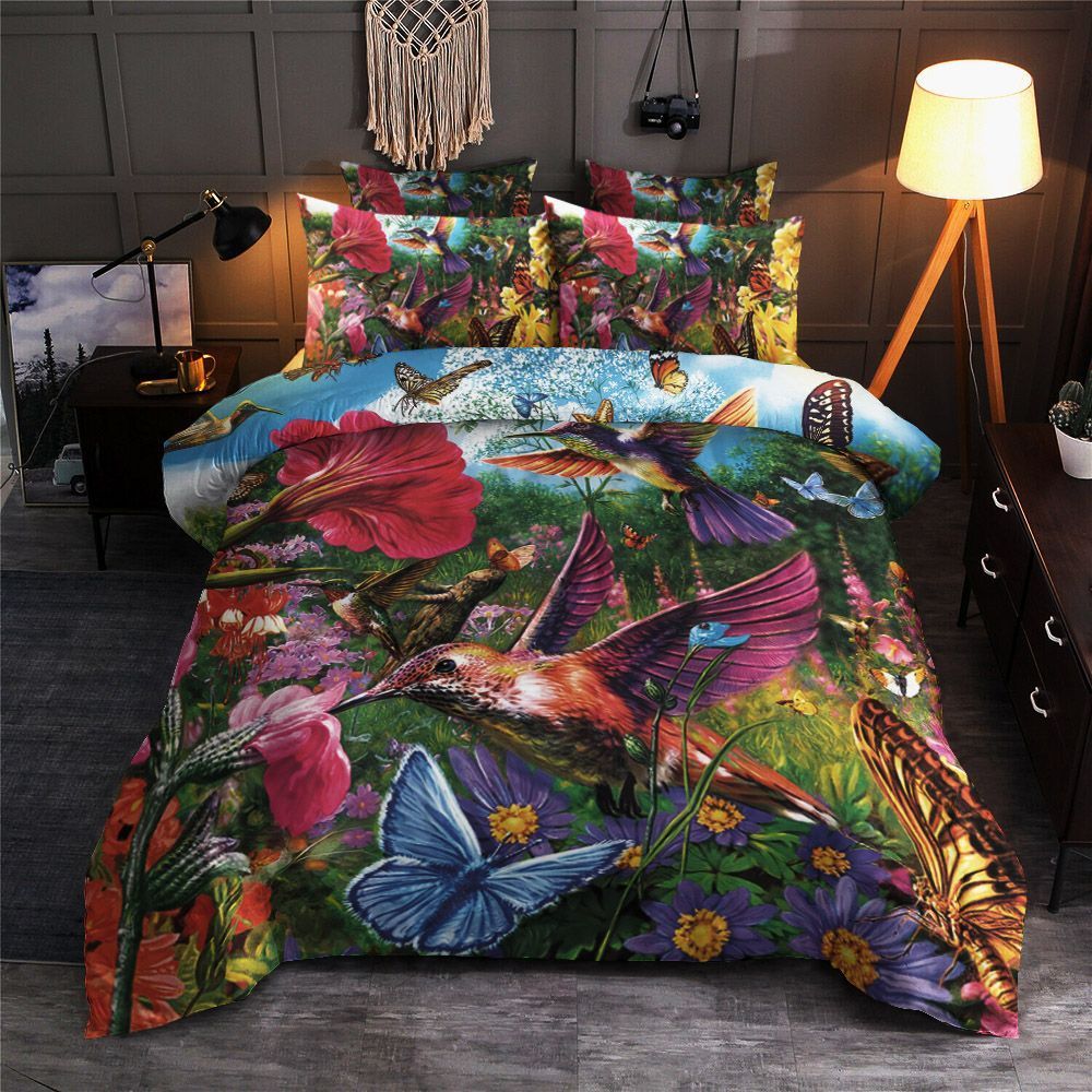 Hummingbird Garden Bedding Set