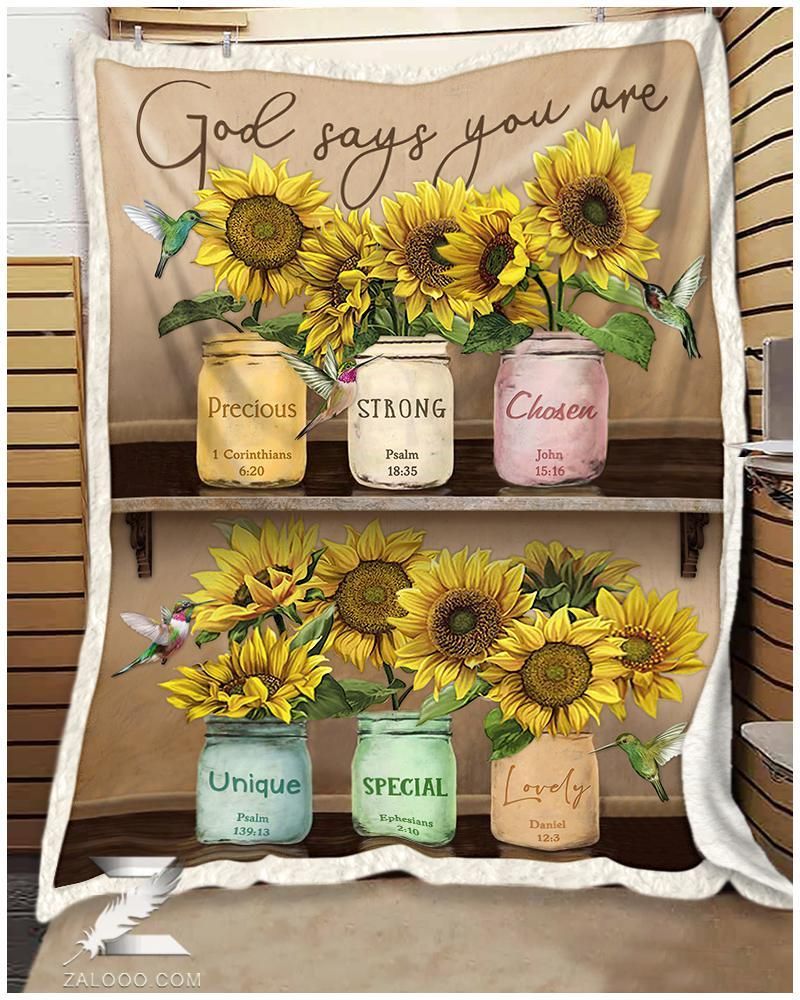 Hummingbird God Says Fleece Blanket