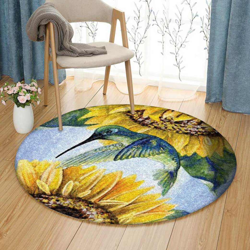 Hummingbird Round Carpet