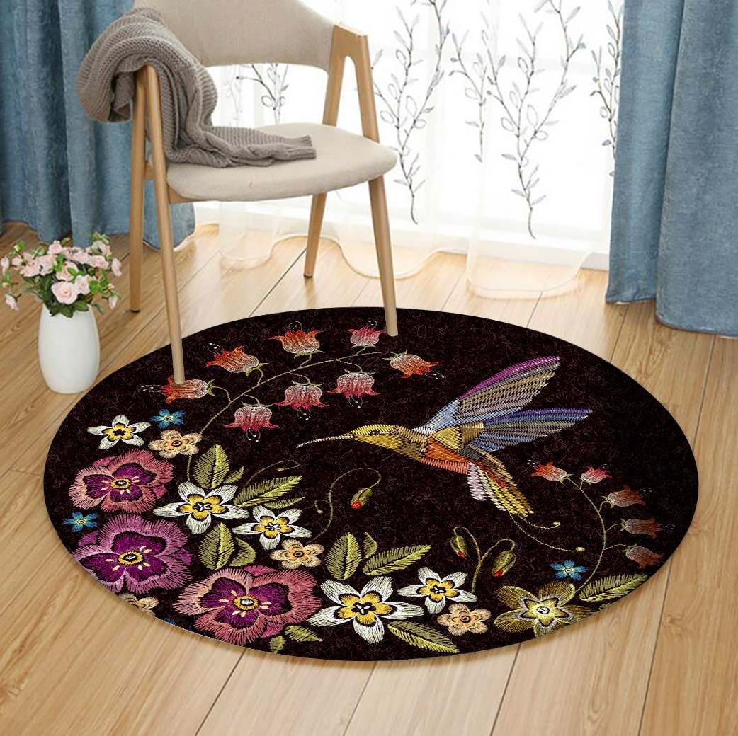 Hummingbird Round Carpet