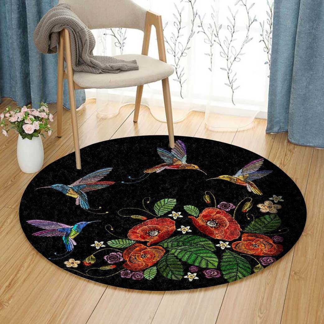 Hummingbird Round Carpet