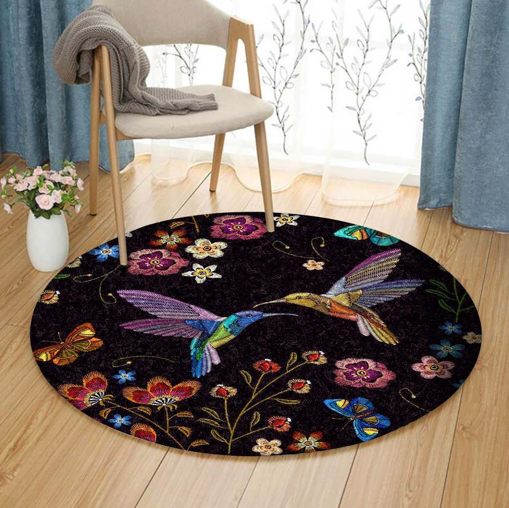 Hummingbird Round Carpet